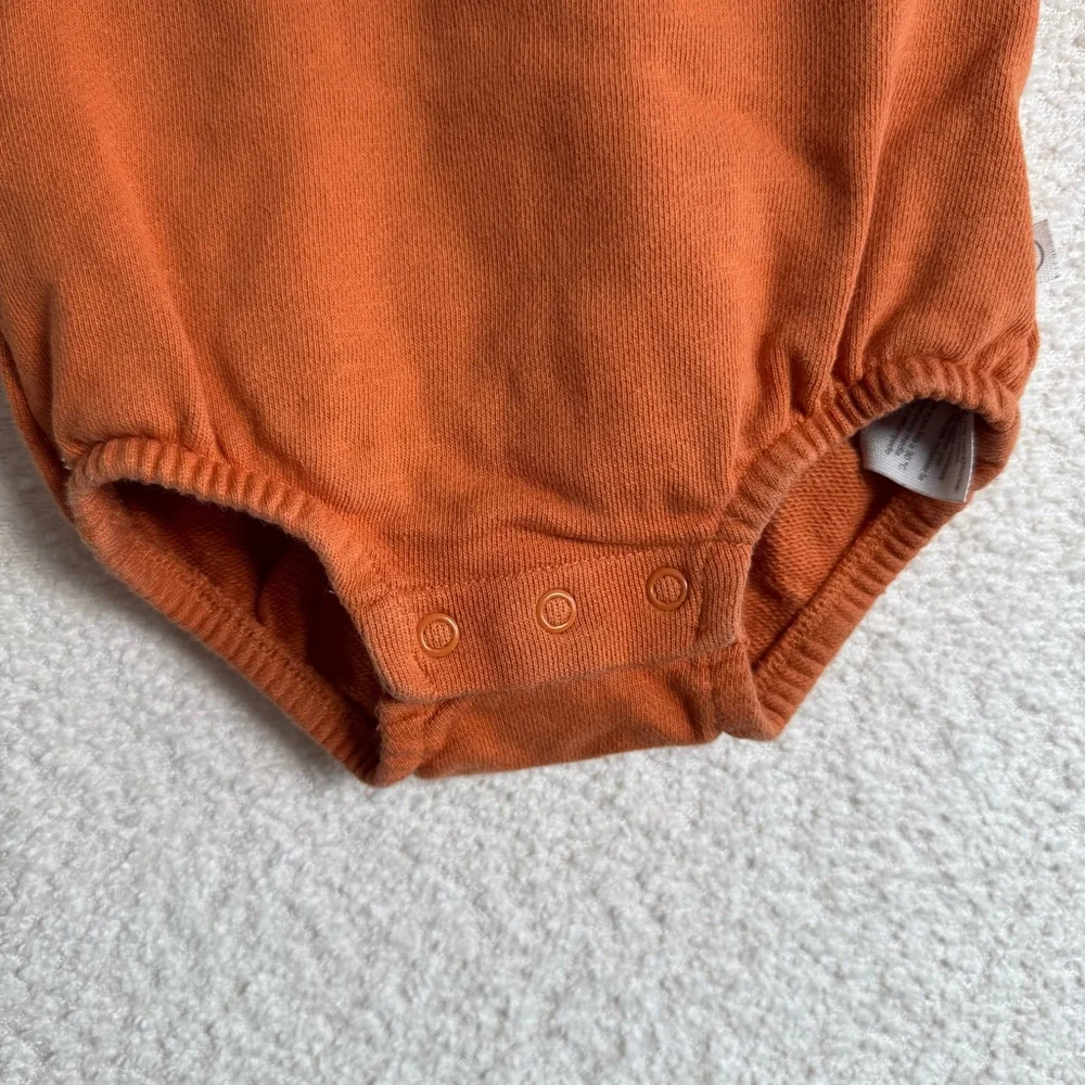 Oh‎ Hi Pumpkin Pie Harvest Orange Long Sleeve Sweatshirt Body Suit Size 3 months